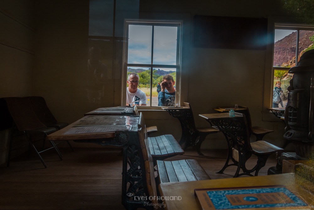 oud schooltje in Capitol Reef