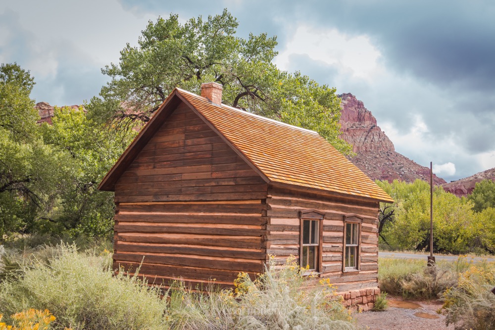 oud schooltje in capitol reef national park