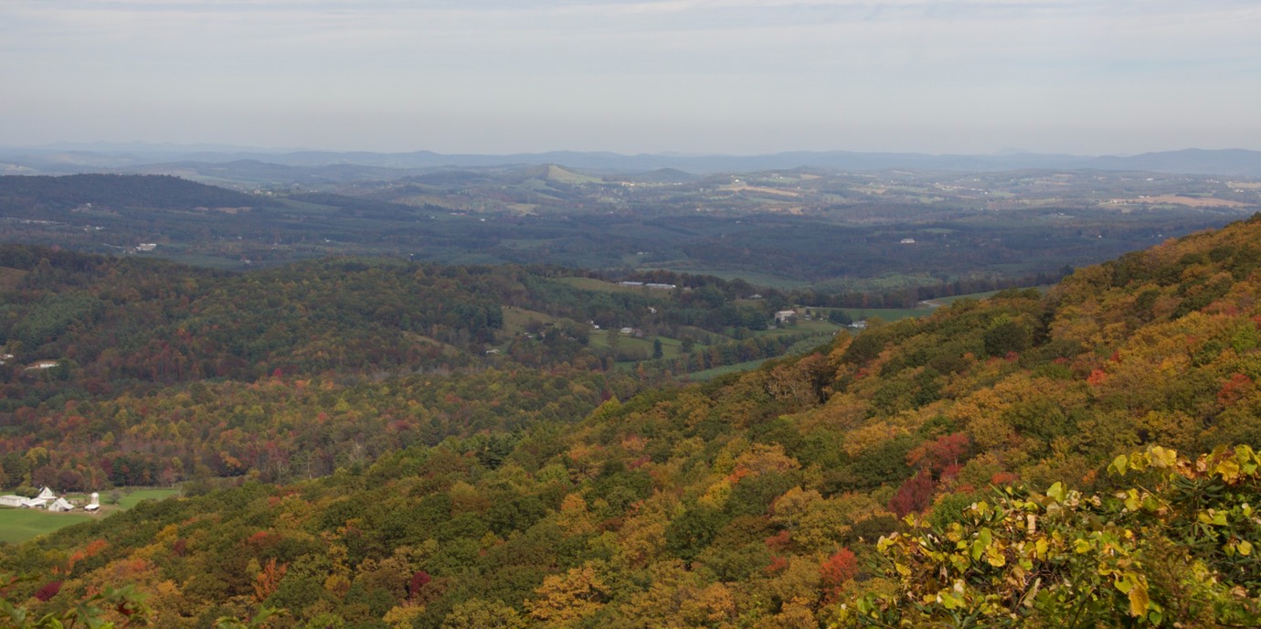 Uitzicht over de Smokey mountains