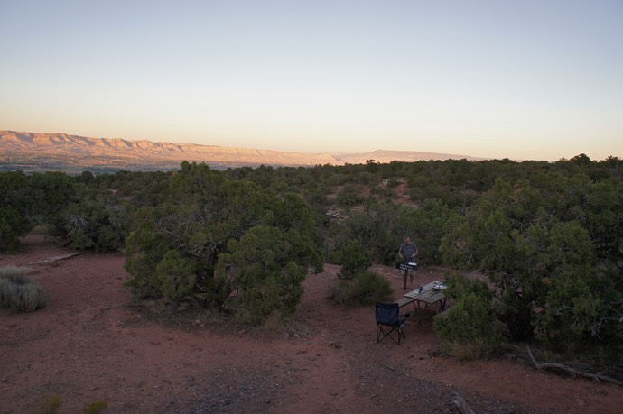 Camperen op Colorado national monument