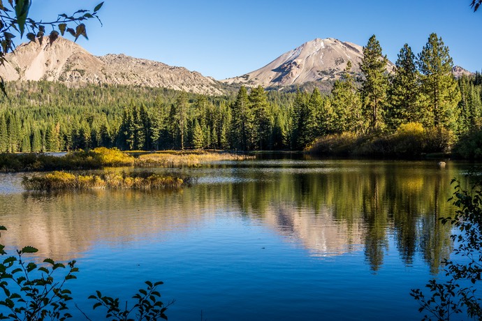 Lassen peak bij Manzanita lake