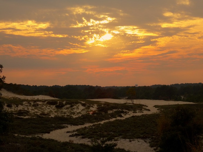 Sunset bij cape Henlopen