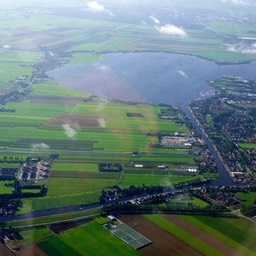 Nederland vanuit de lucht gezien