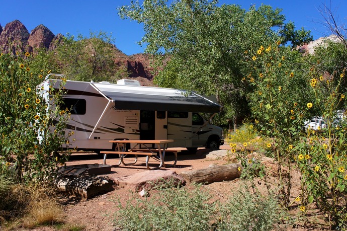 Watchman Campground Zion national park