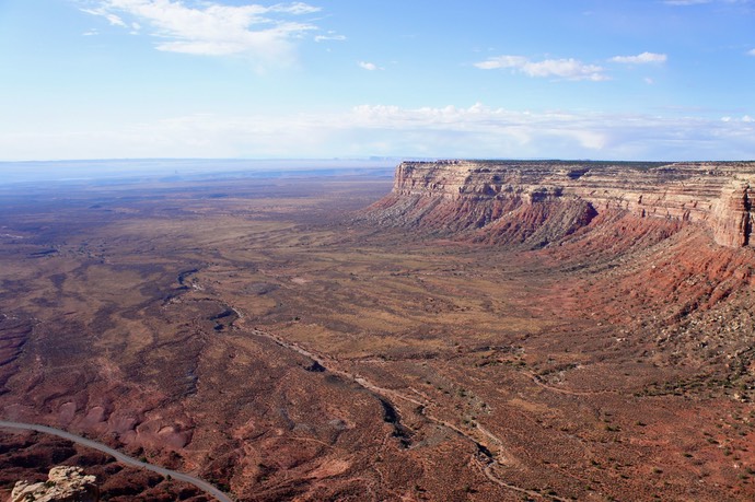 uitzicht vanaf de Moki dugway