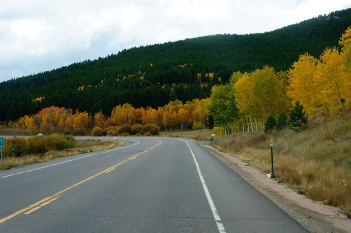 Herfstkleuren langs de weg