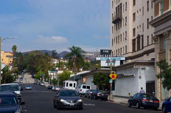 Los Angeles met het Hollywood sign