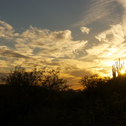 Zonsondergang in Catalina State park