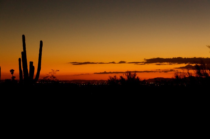 Rode luchten in Arizona