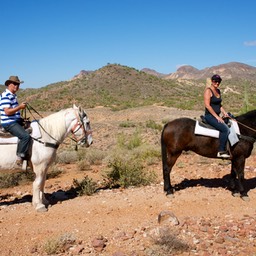 marja en ko te paard. Link naar ons fotoalbum van 2012