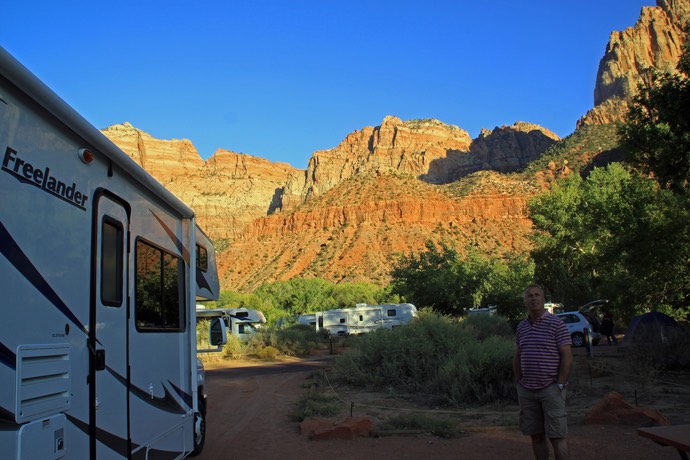 Watchman campground Zion national park