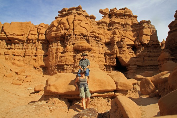 Marja en Ko in Goblin Valley