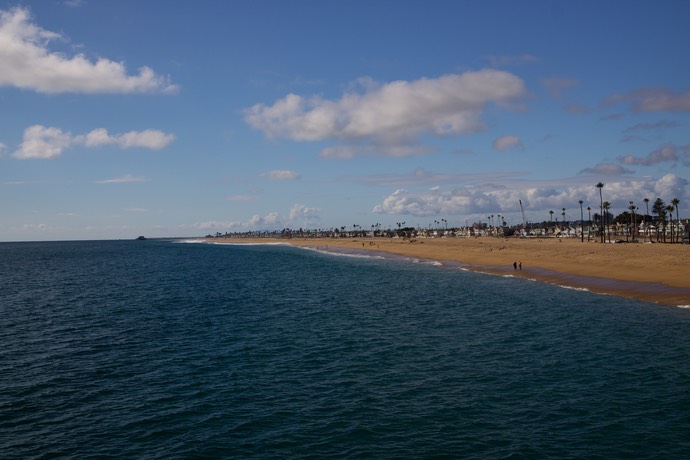 De kust bij Newport Beach