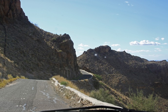 De weg naar Oatman