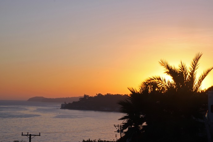 Zonsondergang in Malibu