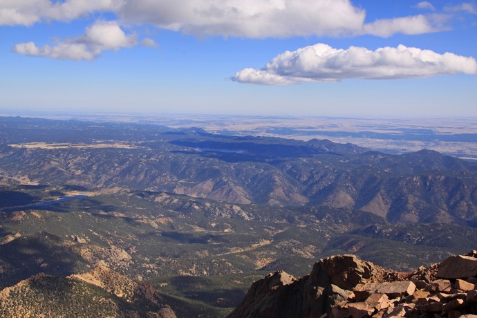 Uitzicht vanaf Pikes Peak
