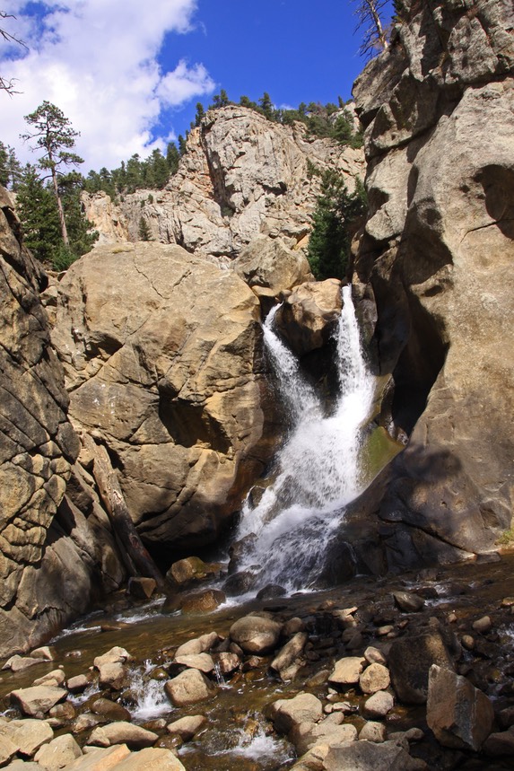 Boulder falls